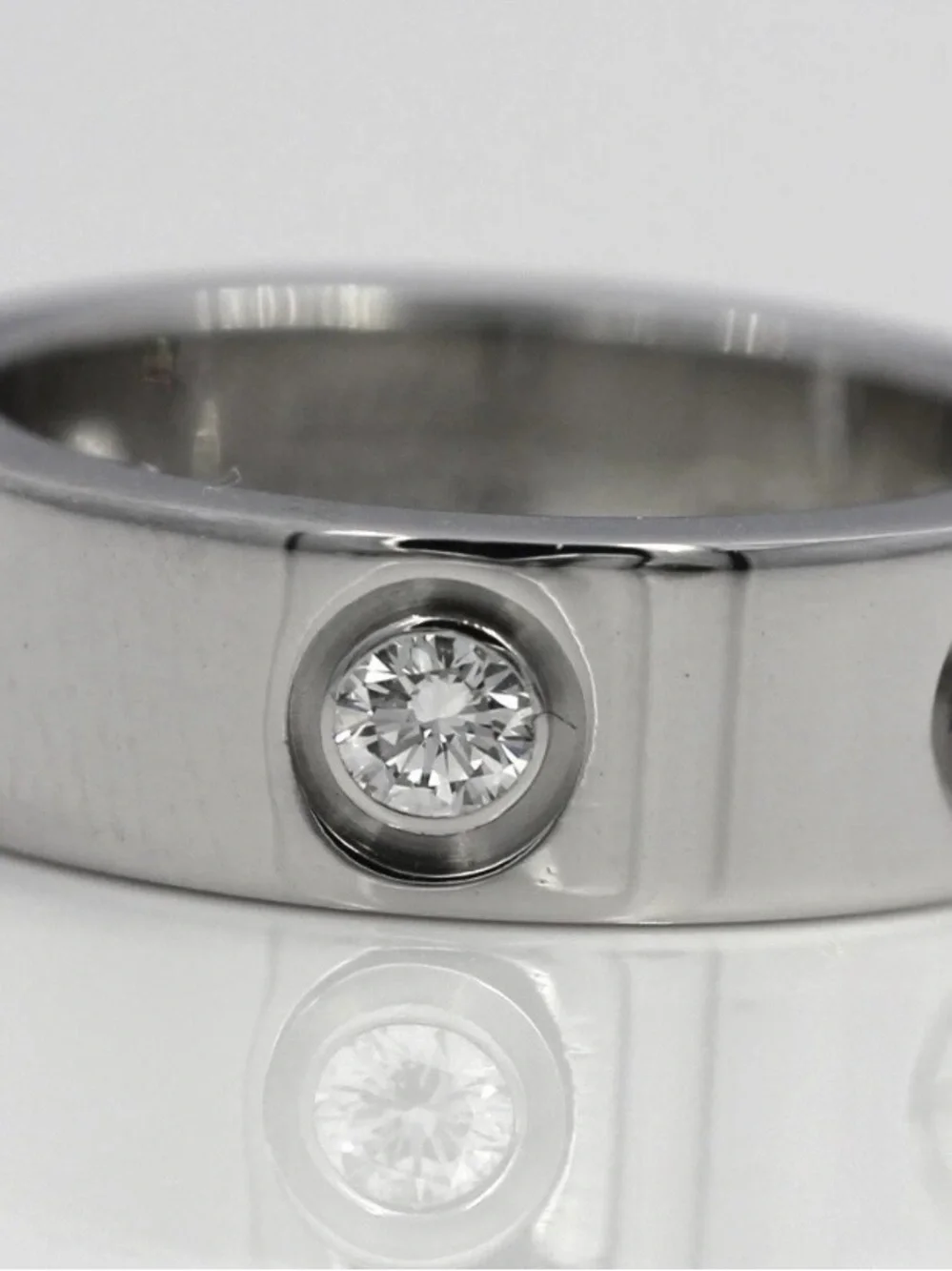Cartier Classic Love Ring 3 Diamonds 750 WG Cartier Size : 51 ( US 5.75) - Picture 14 of 16